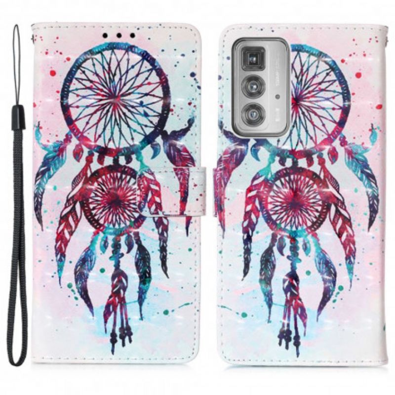 Fodral För Motorola Edge 20 Pro Watercolor Dream Catcher
