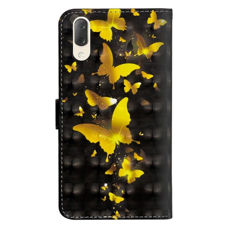 Fodral för Sony Xperia L3 Gula Fjärilar