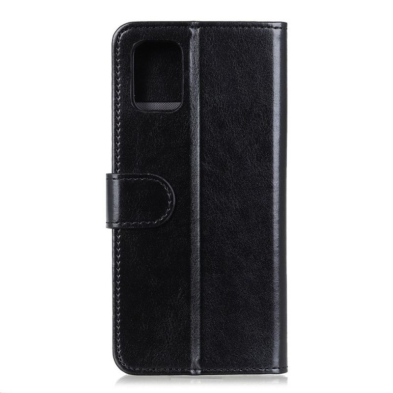 Läderskal Oppo A72 Svart Frusen Finess