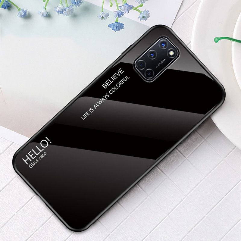 Skal Oppo A72 Svart Hej Härdat Glas