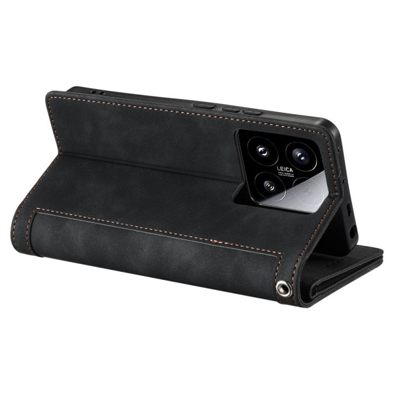 Fodral Xiaomi 15 Plånbok Med Dragkedja