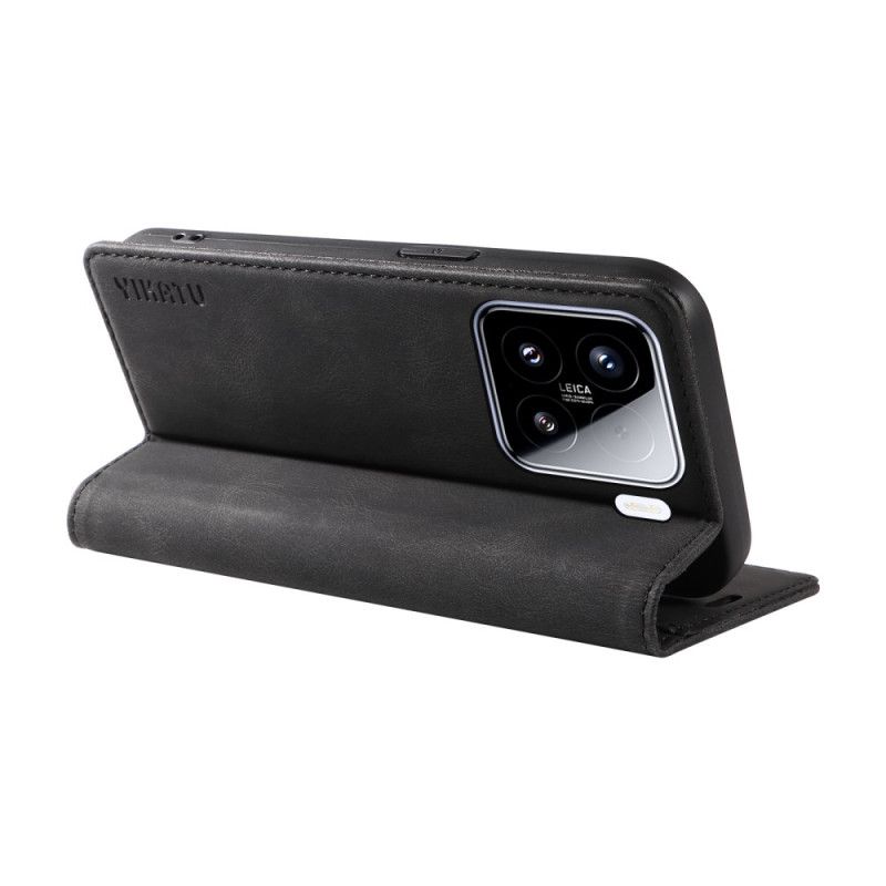 Folio-fodral För Xiaomi 15 Yikatu Mockaeffekt