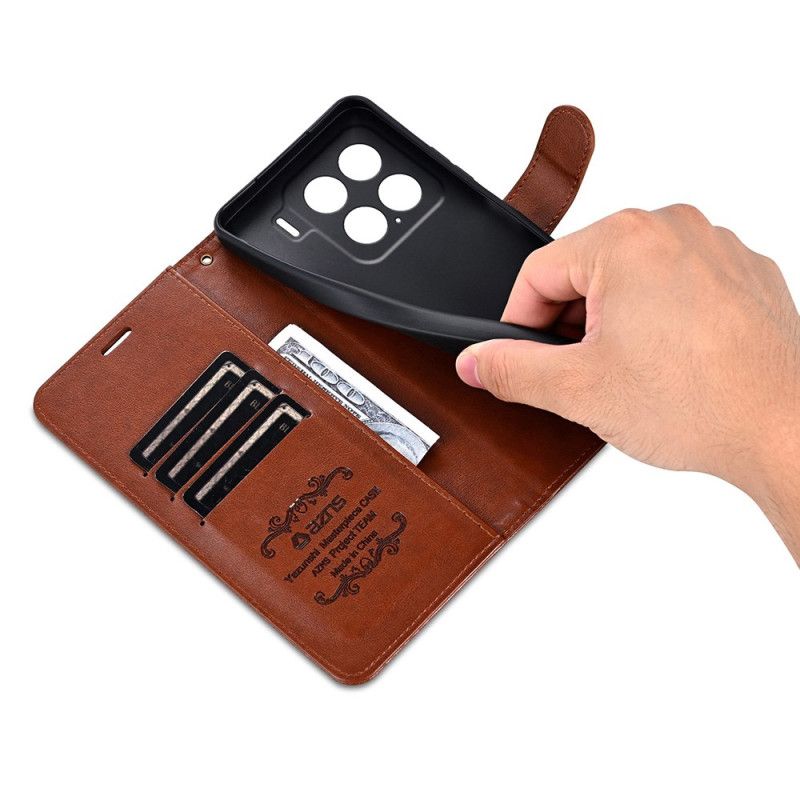 Läderfodral Xiaomi 15 Telefonfodral Azns