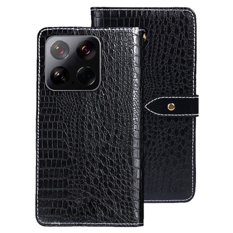 Läderfodral Xiaomi 15 Telefonfodral Krokodilstruktur Idewei