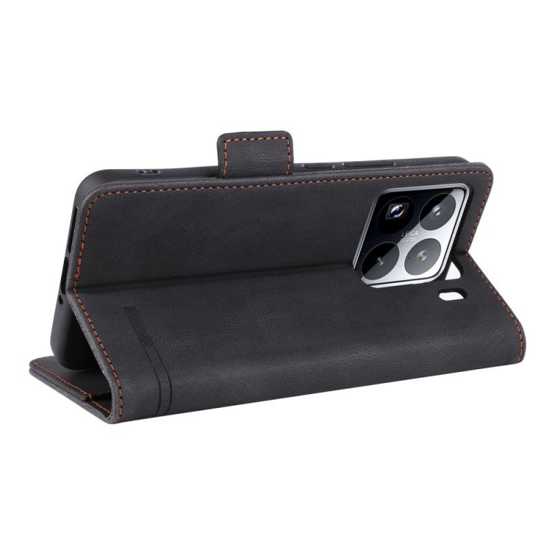 Läderfodral Xiaomi 15 Telefonfodral Plånbok Med Metallisk Dekoration