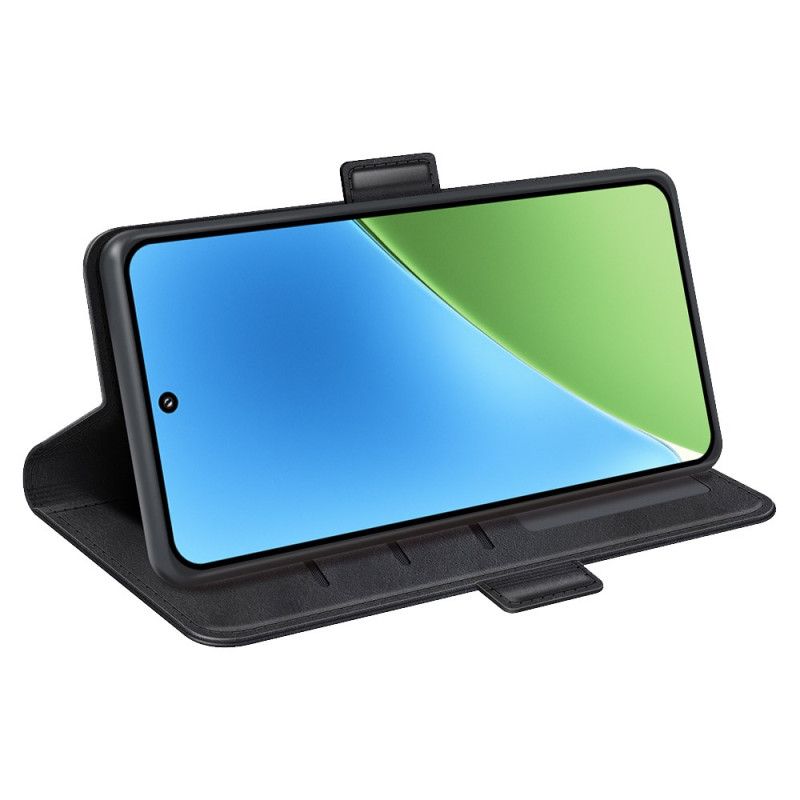 Läderskal Fodral Xiaomi 15 Dubbelspänne