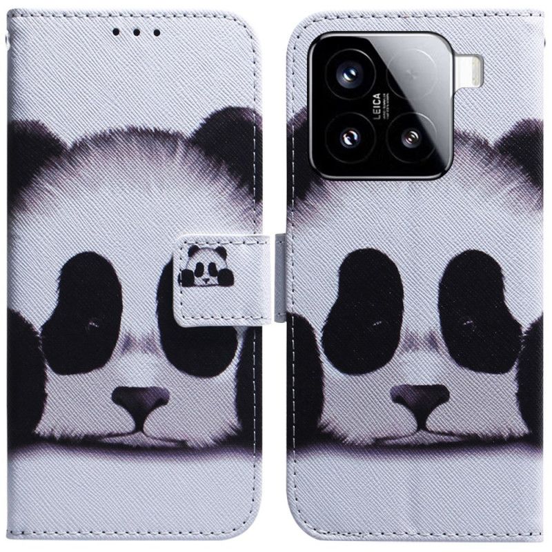 Läderskal Fodral Xiaomi 15 Panda