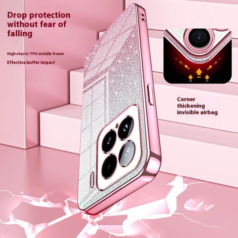 Skal För Xiaomi 15 Tonade Paljetter