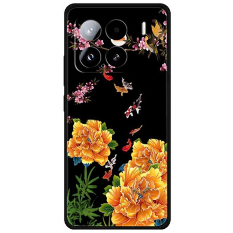 Skal Xiaomi 15 Blommor Och Fiskar