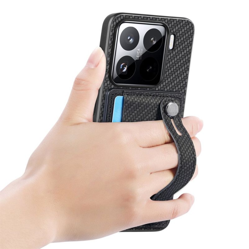 Skal Xiaomi 15 Korthållare Och Rem I Kolfiber