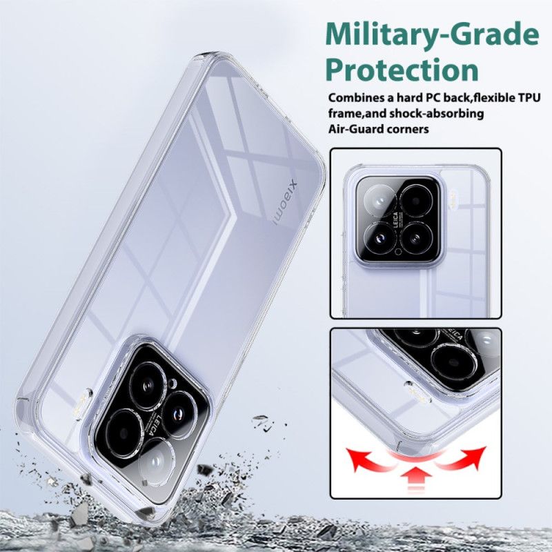 Skal Xiaomi 15 Telefonfodral Stötsäkert Genomskinligt