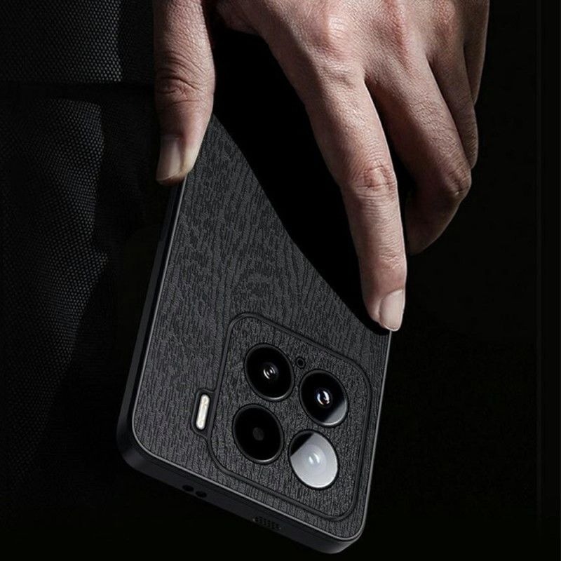 Skal Xiaomi 15 Telefonfodral Träeffekt