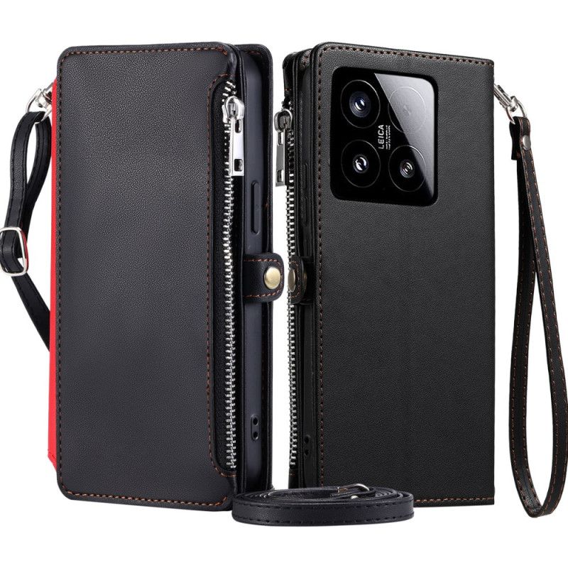 Skyddsfodral Xiaomi 15 Myntbörs Och 8 Kortfack