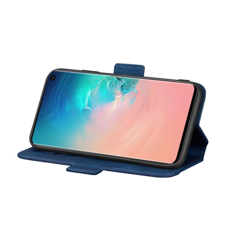 Fodral Samsung Galaxy S10 Plus Röd Tvåfärgad Vertikal Linje
