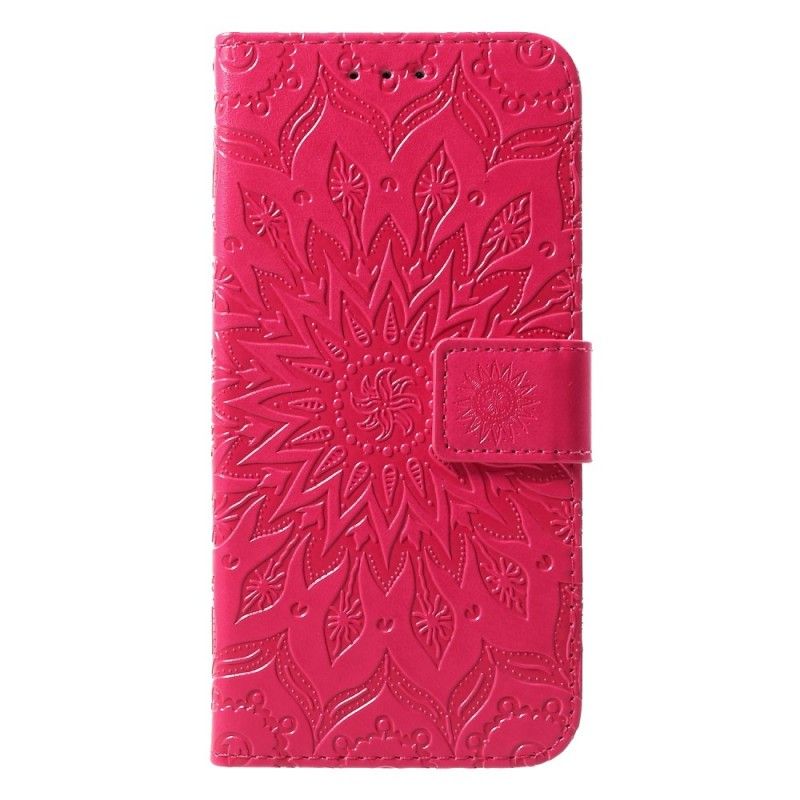 Läderfodral Samsung Galaxy S10 Plus Mobilskal Solblomma