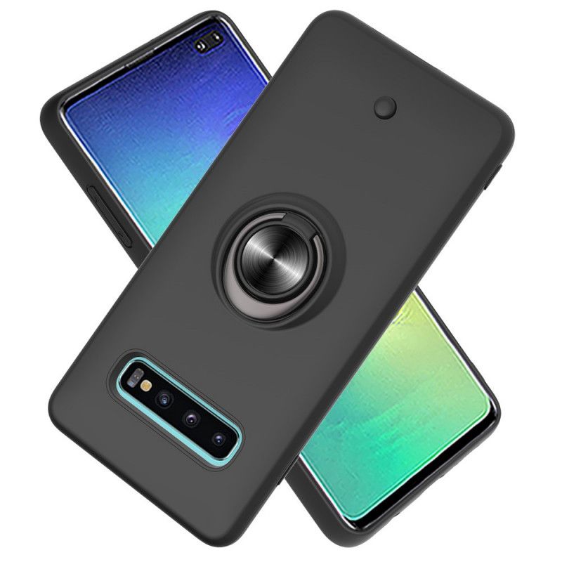 Skal för Samsung Galaxy S10 Plus Svart Avtagbar Med Ring