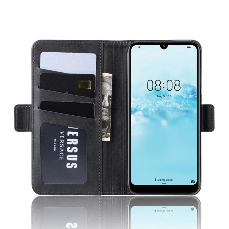 Fodral Huawei Y5 2019 Svart Dubbel Klaff