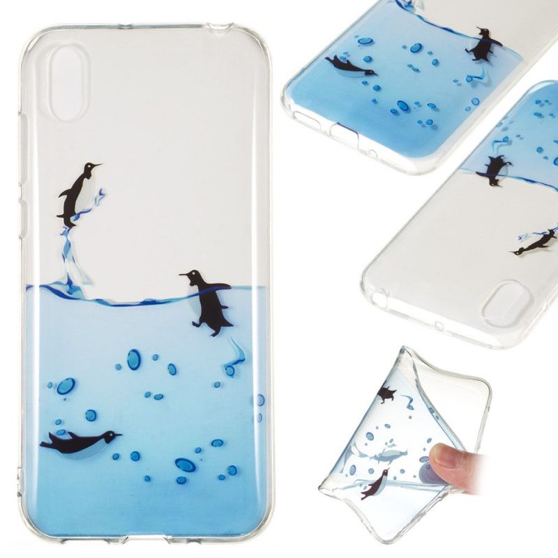 Skal Huawei Y5 2019 Transparent Pingvinspel