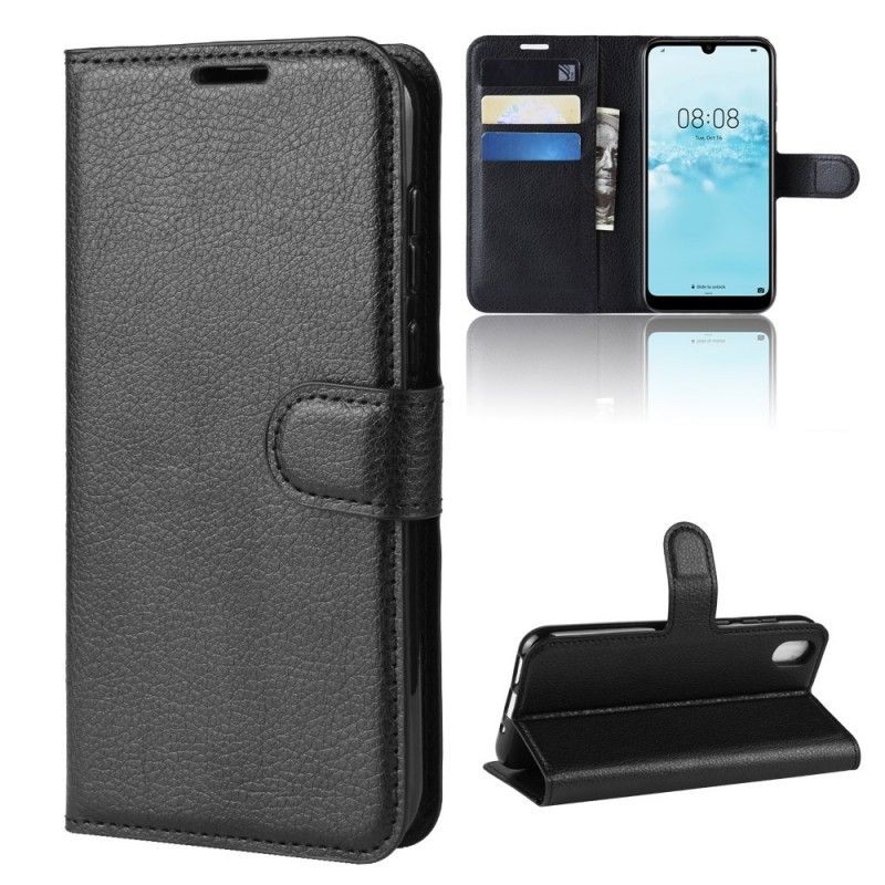 Fodral Honor 8S Svart Retro Litchi