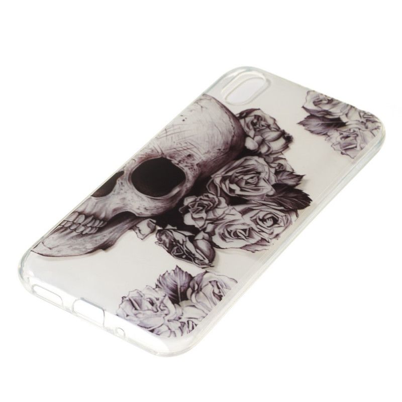 Skal Honor 8S Transparent Blommig Skalle