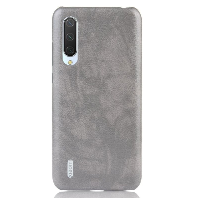 Skal för Xiaomi Mi 9 Lite Svart Lychee Imiterat Läder