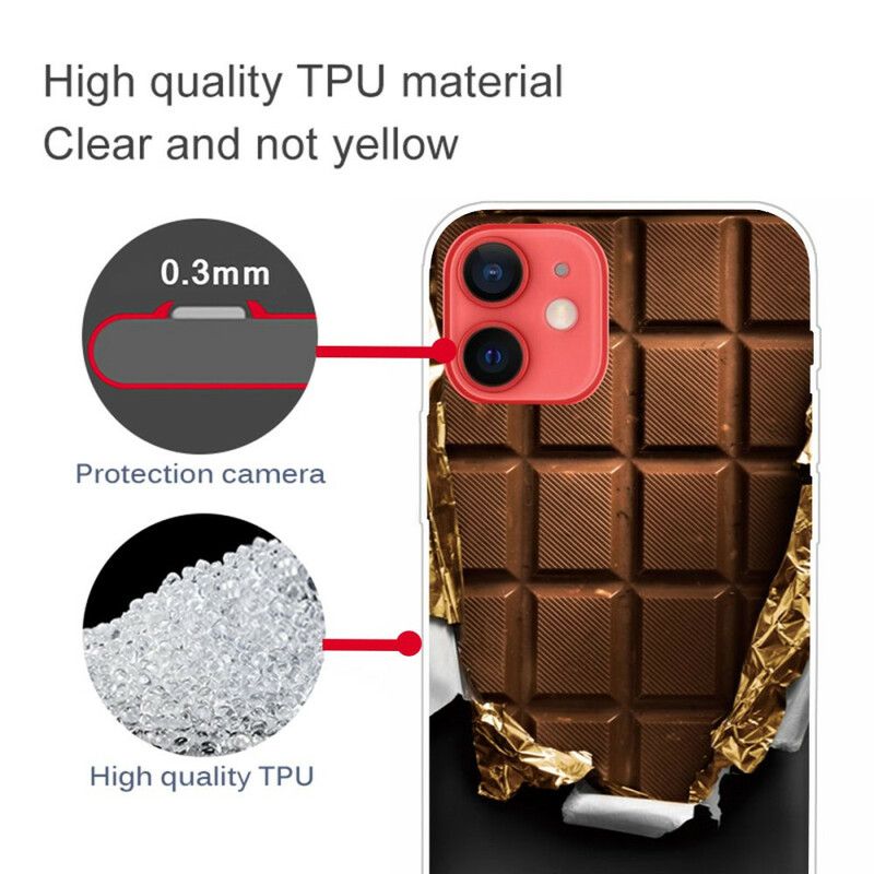 Skal För iPhone 13 Mini Flexibel Choklad