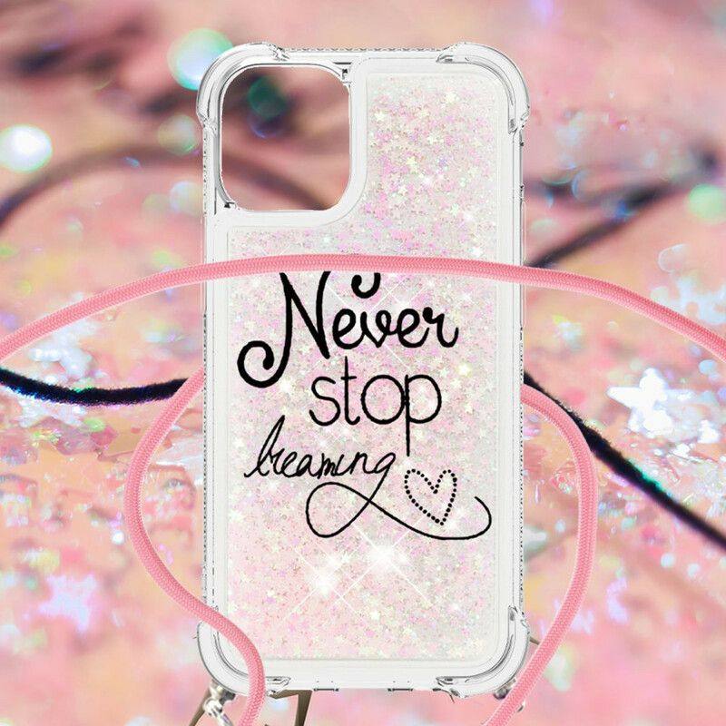 Skal iPhone 13 Mini Never Stop Glitter Dragsko