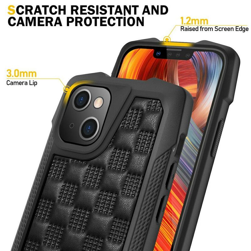 Skal iPhone 13 Mini Telefonfodral Quiltade Förstärkta Hörn