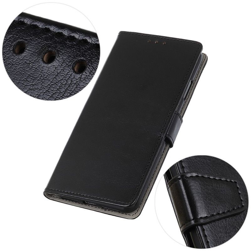Fodral för Samsung Galaxy S20 Ultra Svart Glänsande Lädereffekt