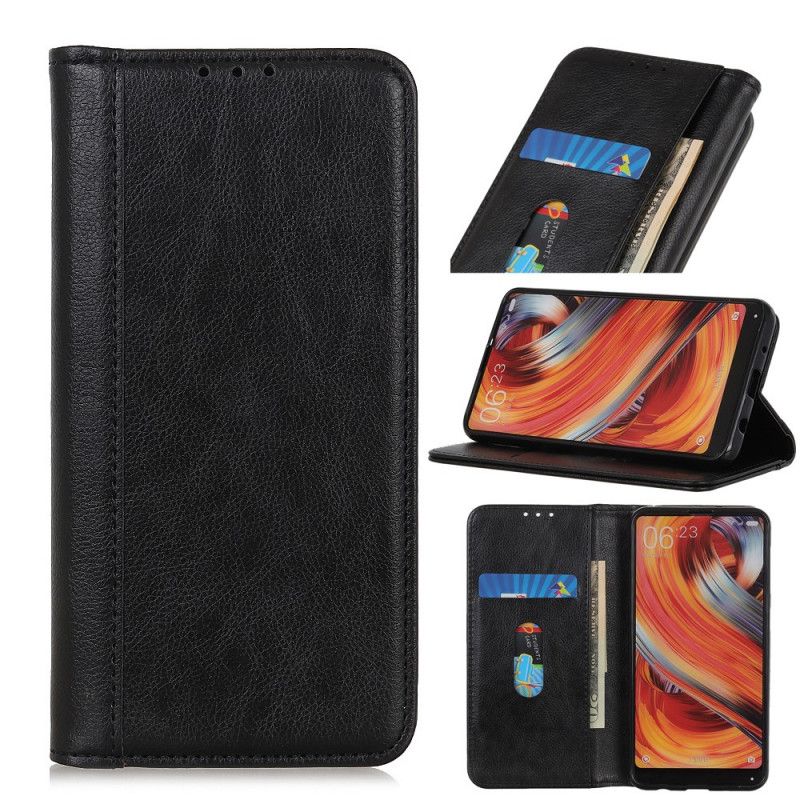 Folio-fodral för Samsung Galaxy S20 Ultra Svart Elegant Splitlitchiläder