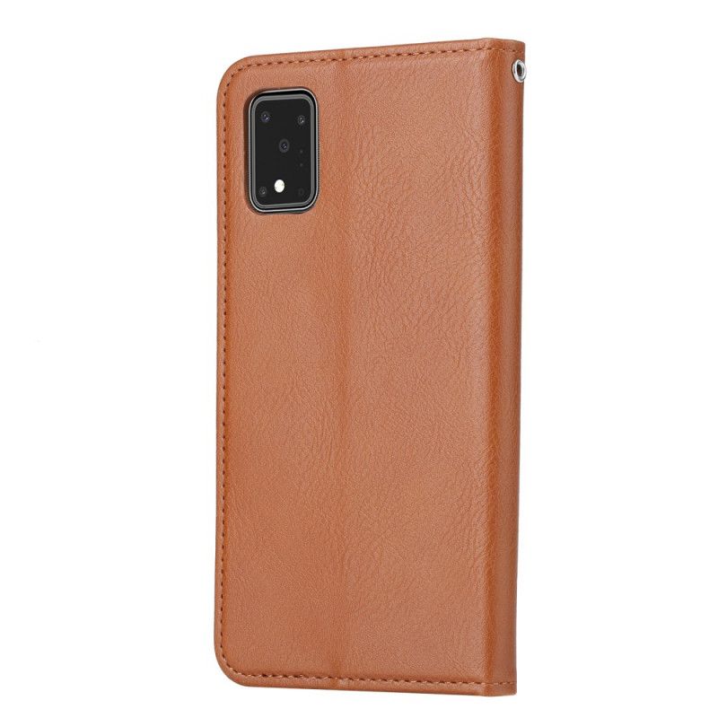 Folio-fodral för Samsung Galaxy S20 Ultra Svart Korthållare I Konstläder