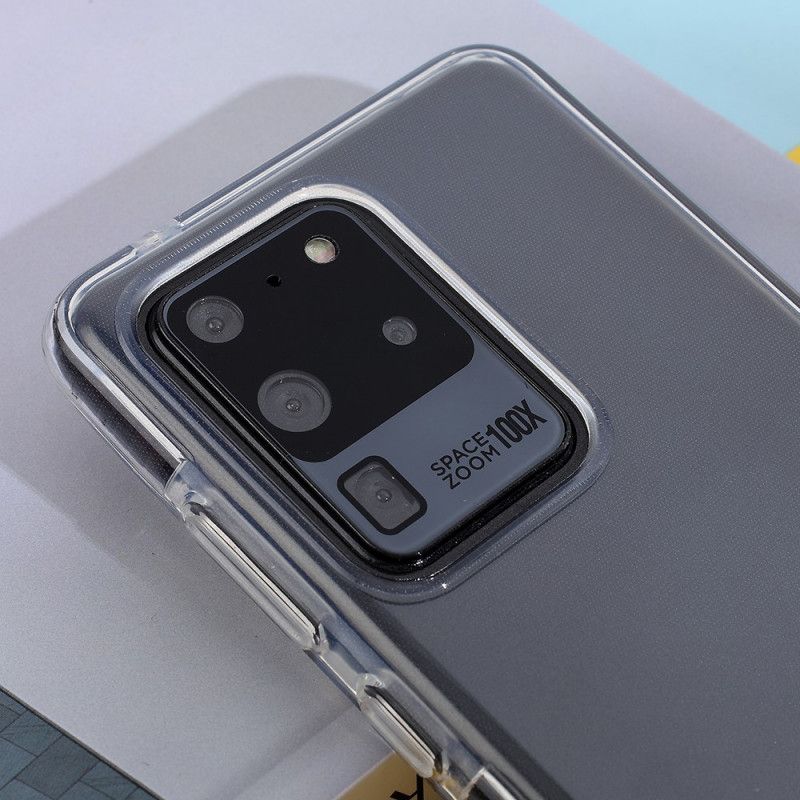 Skal Samsung Galaxy S20 Ultra Svart Genomskinliga Färgade Kanter