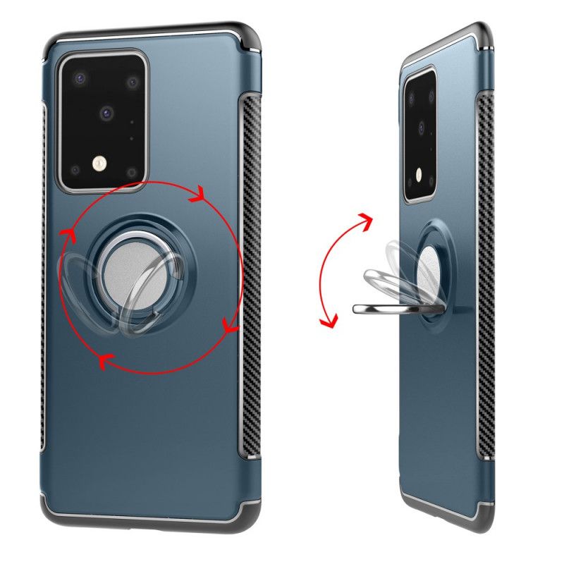Skal Samsung Galaxy S20 Ultra Svart Kolfibermetallring