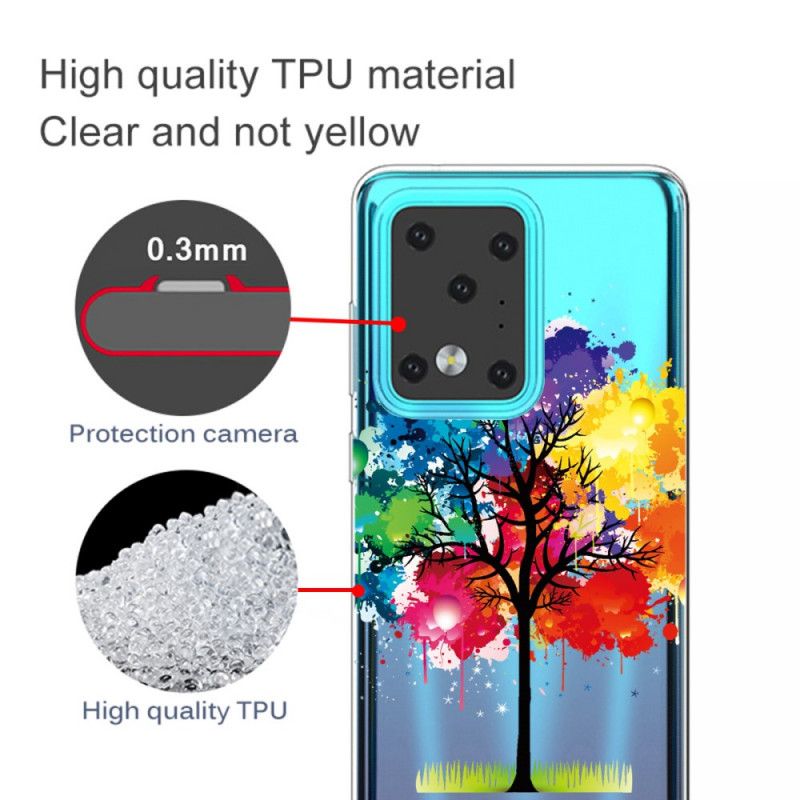 Skal Samsung Galaxy S20 Ultra Transparent Akvarell Träd