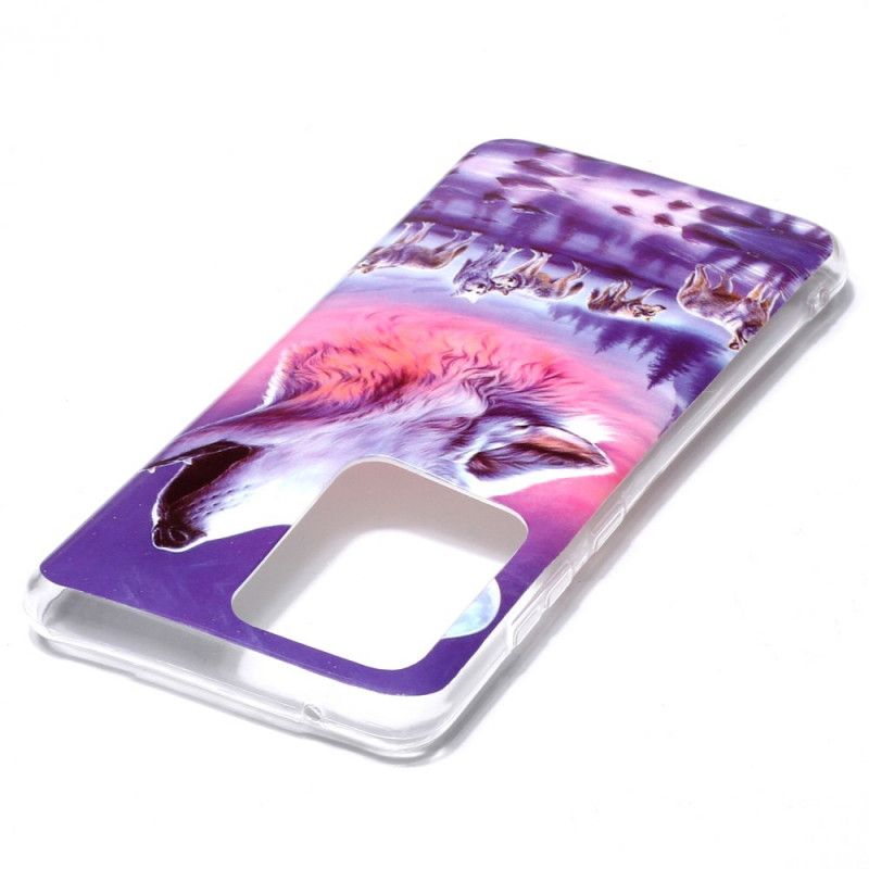 Skal Samsung Galaxy S20 Ultra Vit Fluorescerande Vargserie