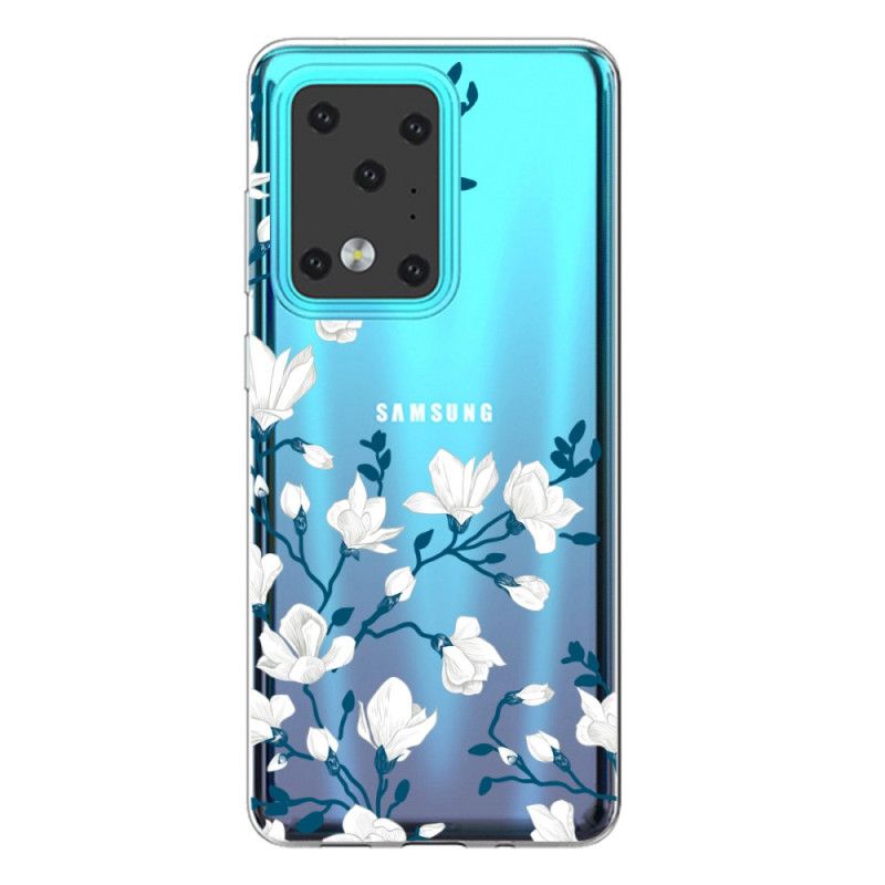 Skal Samsung Galaxy S20 Ultra Vita Blommor