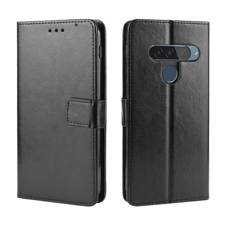 Fodral för ThinQ LG G8S ThinQ Svart Flashigt Konstläder