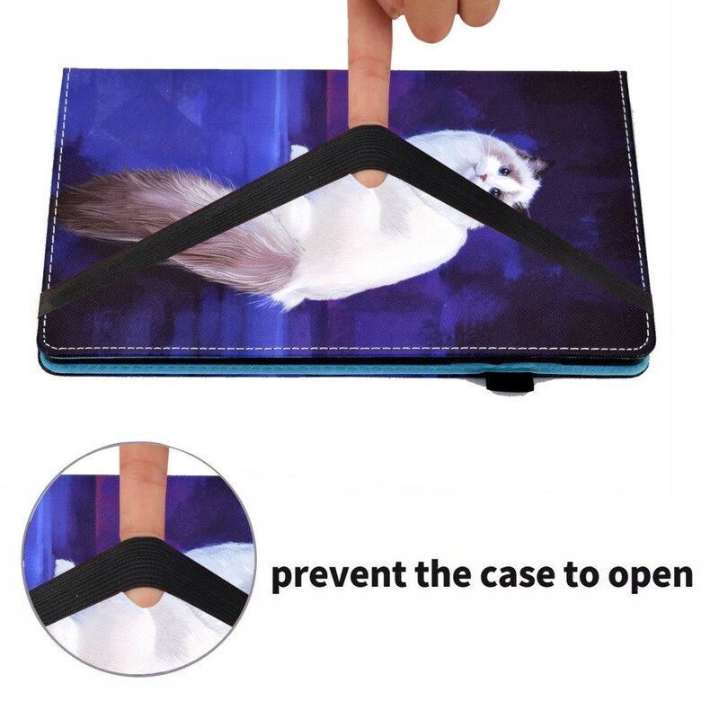 Case Samsung Galaxy Tab A7 Lite Telefonfodral Vit Katt