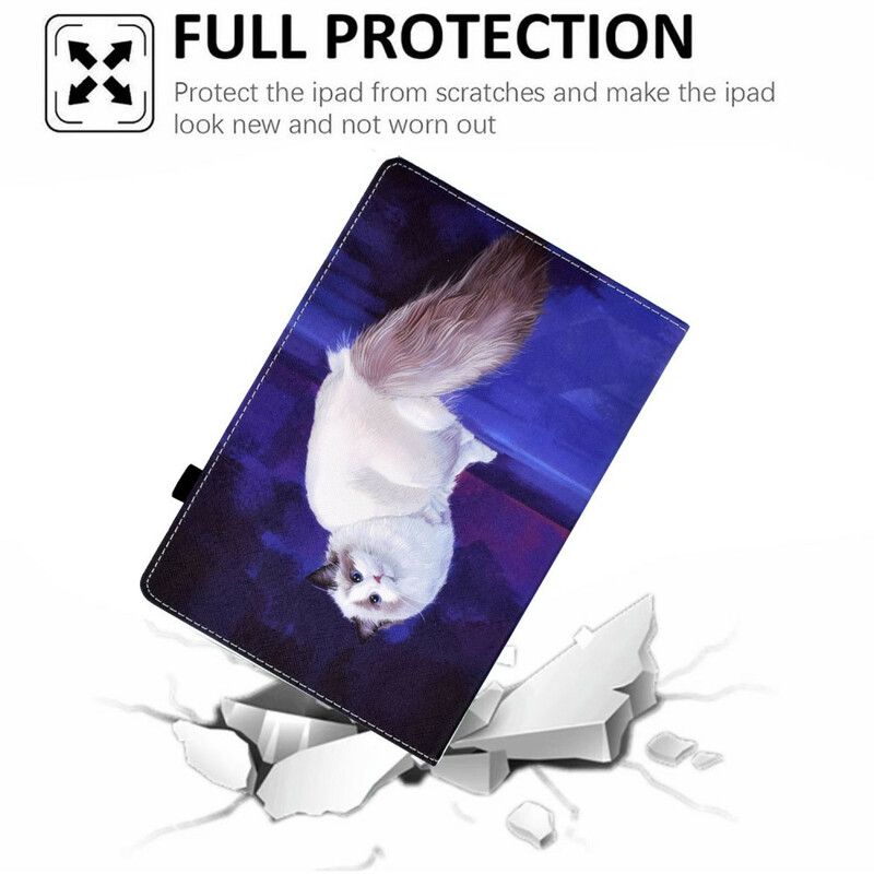 Case Samsung Galaxy Tab A7 Lite Telefonfodral Vit Katt