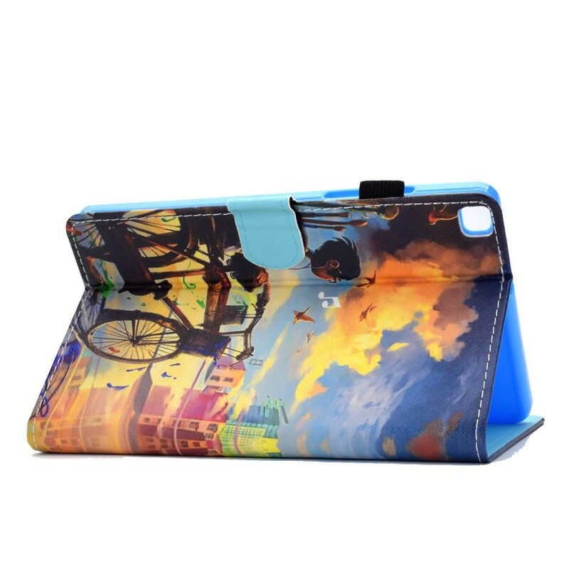 Fodral För Samsung Galaxy Tab A7 Lite Bike Art