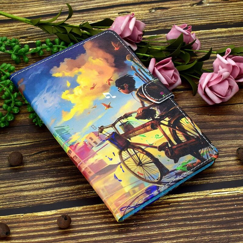 Fodral För Samsung Galaxy Tab A7 Lite Bike Art