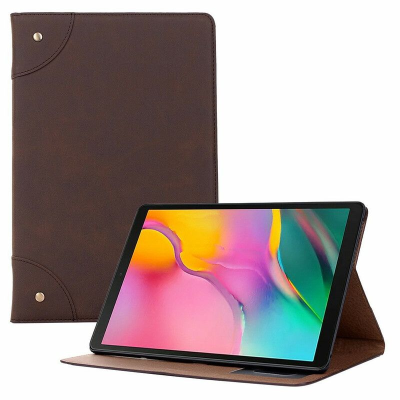 Fodral För Samsung Galaxy Tab A7 Lite Vintage Nitar I Konstläder