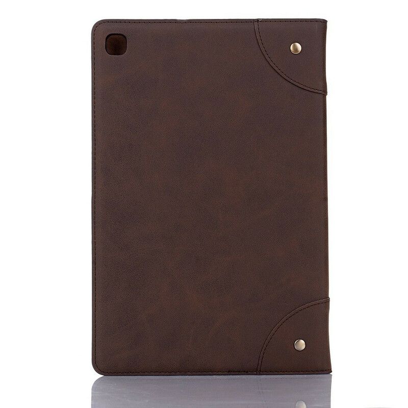Fodral För Samsung Galaxy Tab A7 Lite Vintage Nitar I Konstläder