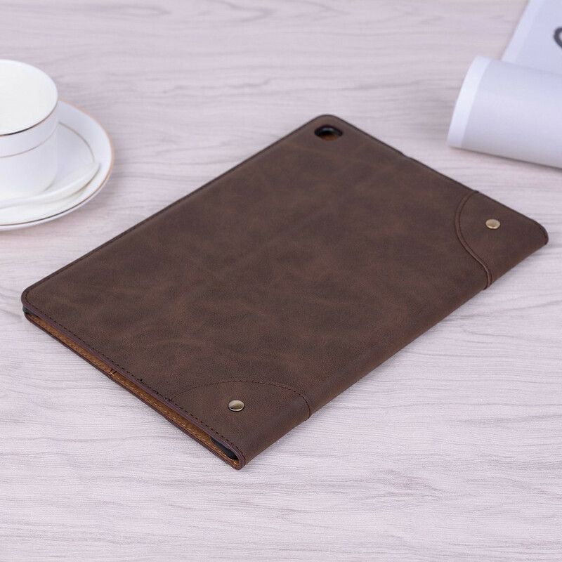 Fodral För Samsung Galaxy Tab A7 Lite Vintage Nitar I Konstläder