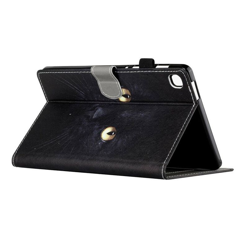 Fodral Samsung Galaxy Tab A7 Lite Black Cat Eyes