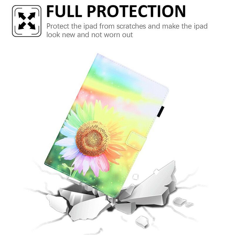 Fodral Samsung Galaxy Tab A7 Lite Blommor I Solen
