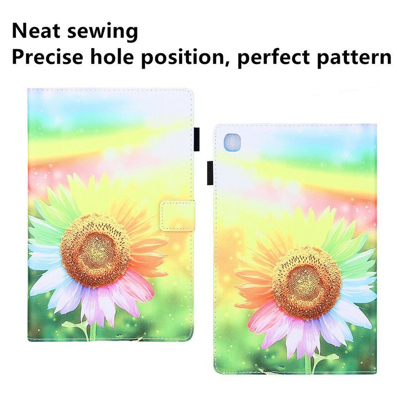 Fodral Samsung Galaxy Tab A7 Lite Blommor I Solen