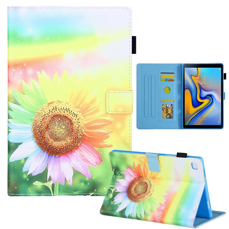 Fodral Samsung Galaxy Tab A7 Lite Blommor I Solen