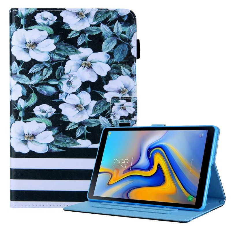 Fodral Samsung Galaxy Tab A7 Lite Designblommor