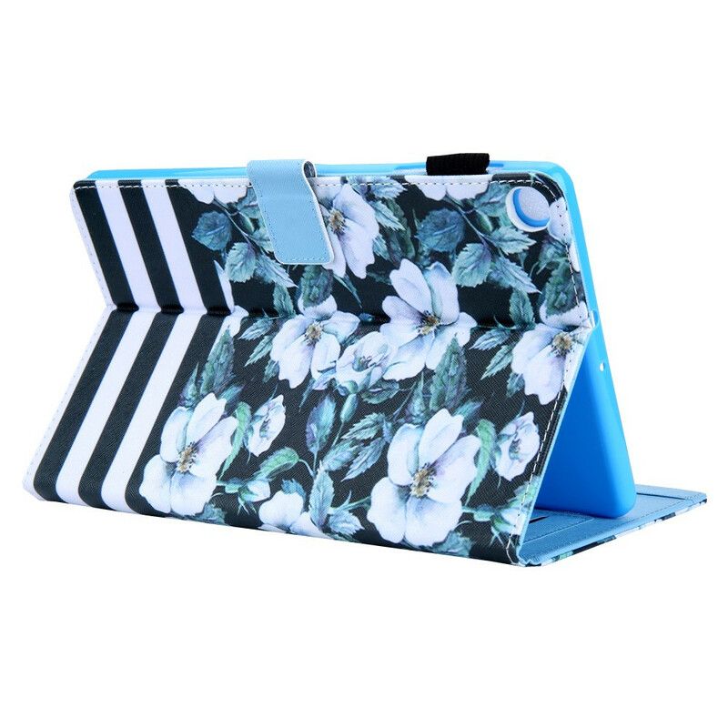 Fodral Samsung Galaxy Tab A7 Lite Designblommor